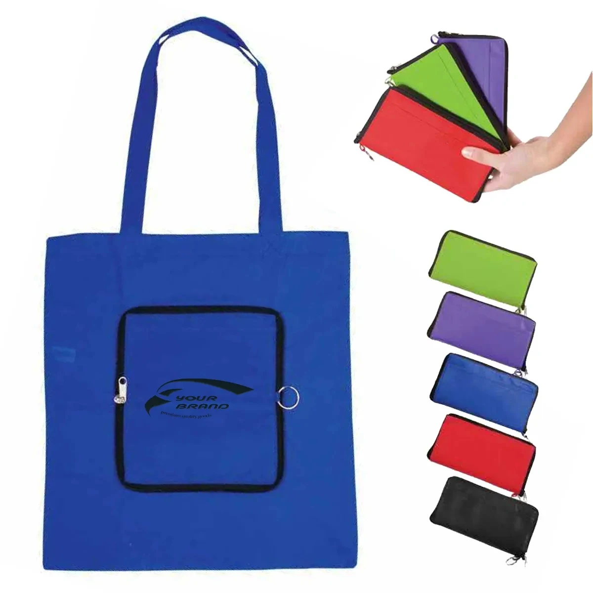 Reusable Foldable Large Non Woven Tote Bags for Groceries 1