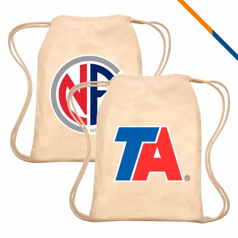 Roslo Cotton Drawstring Backpacks