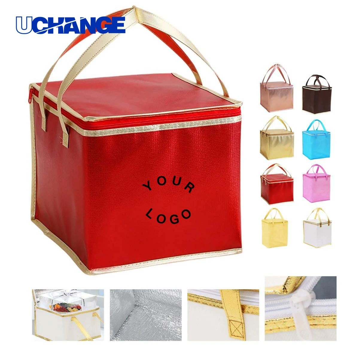 Insulated Square Tote Bag Cooler for Snacks 1