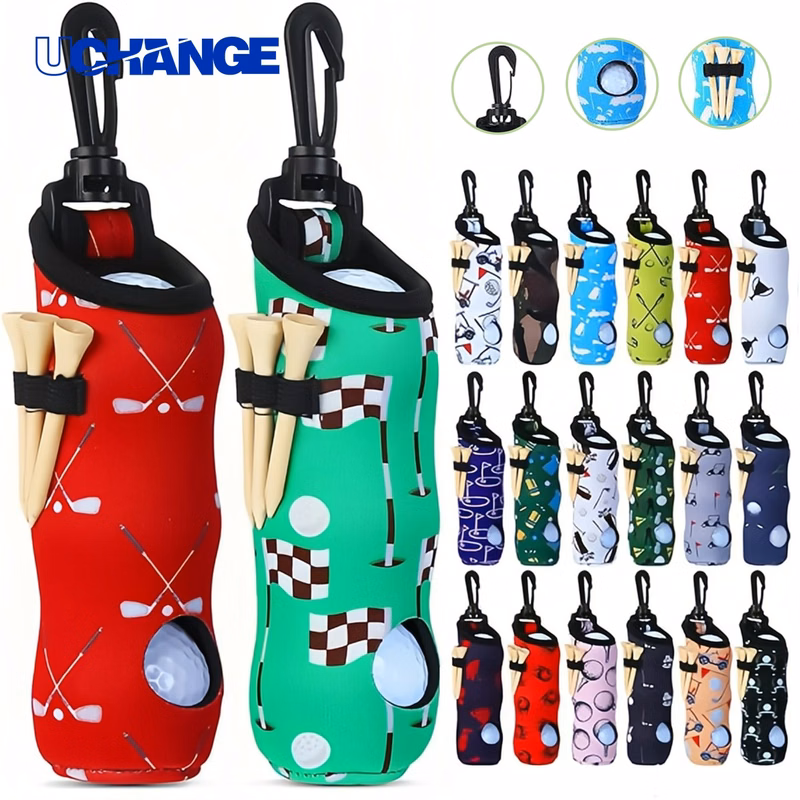 Golf Ball Carry Bag Tee Holder Pouch