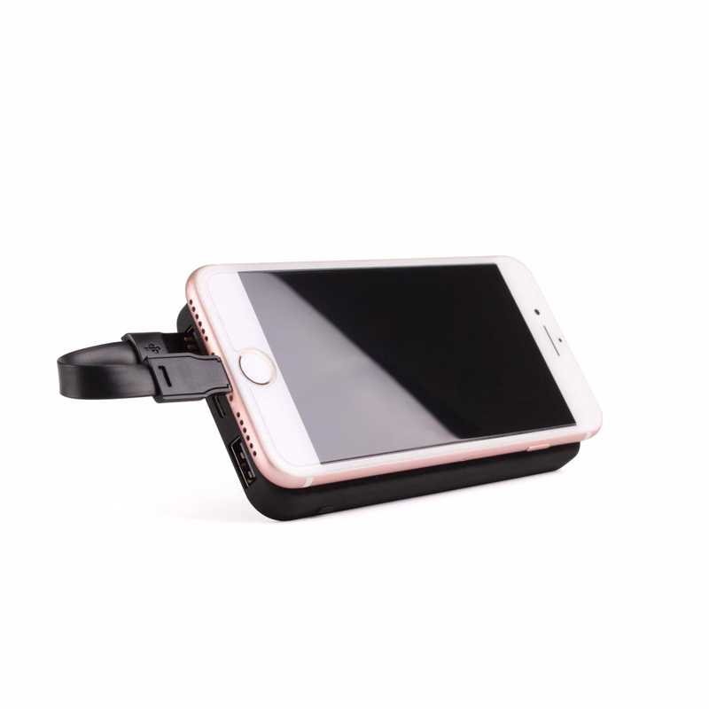 Solar power bank with phone holder
