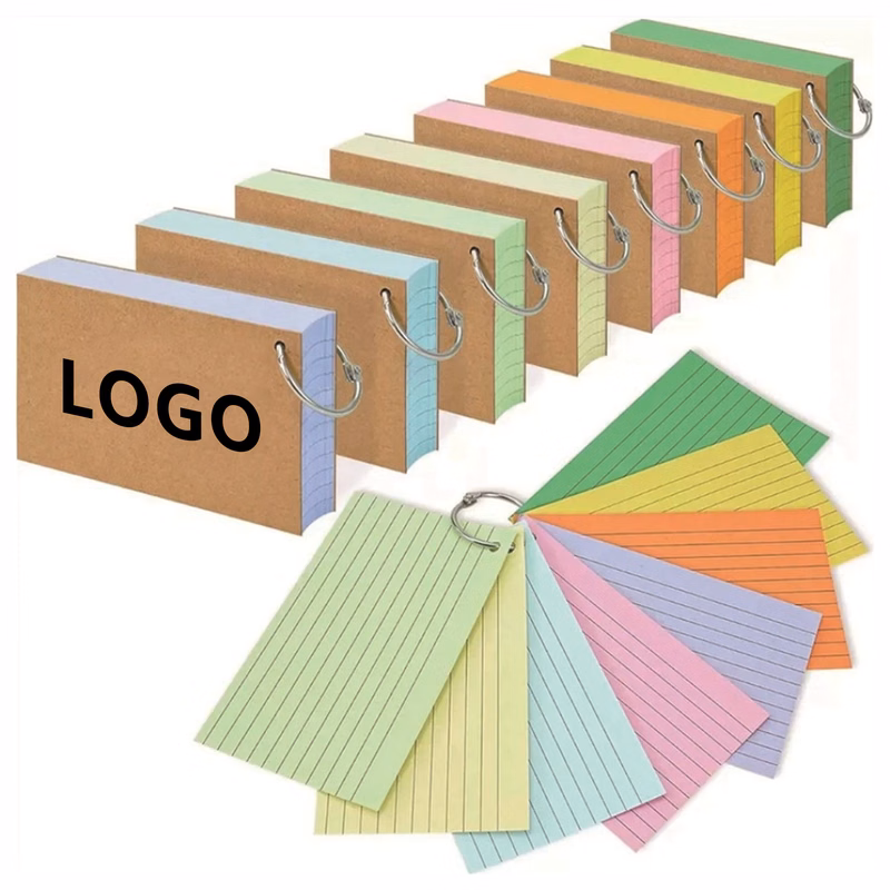 Colored Flash Cards With Ring