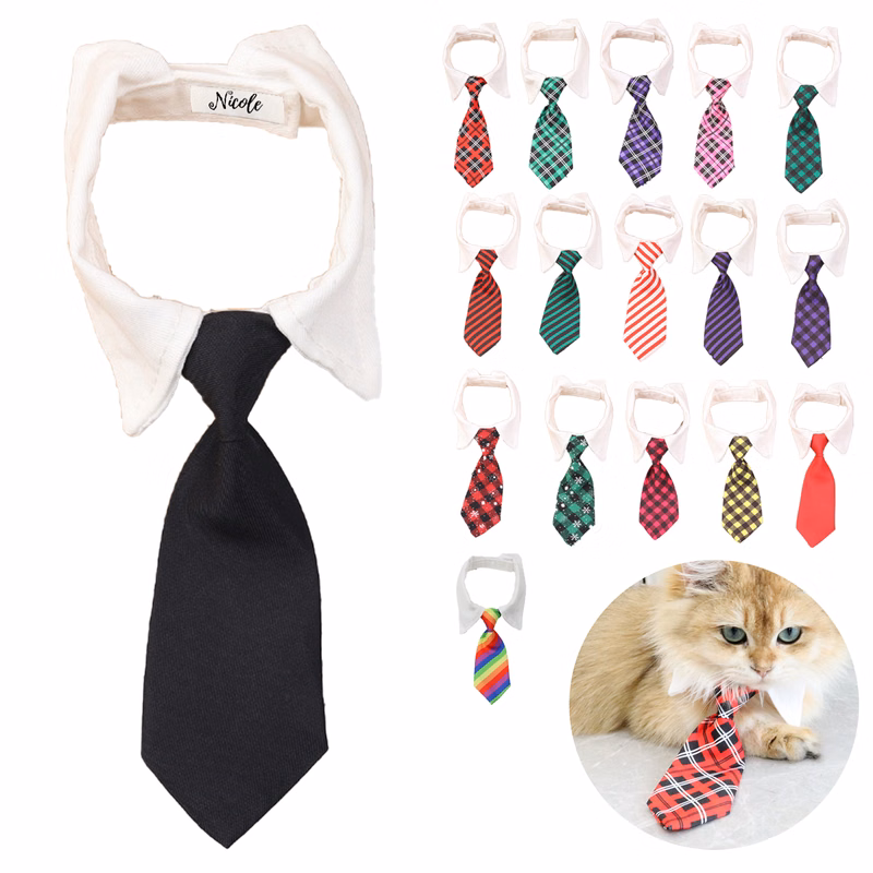 Adjustable Polycotton Pet Neck Tie