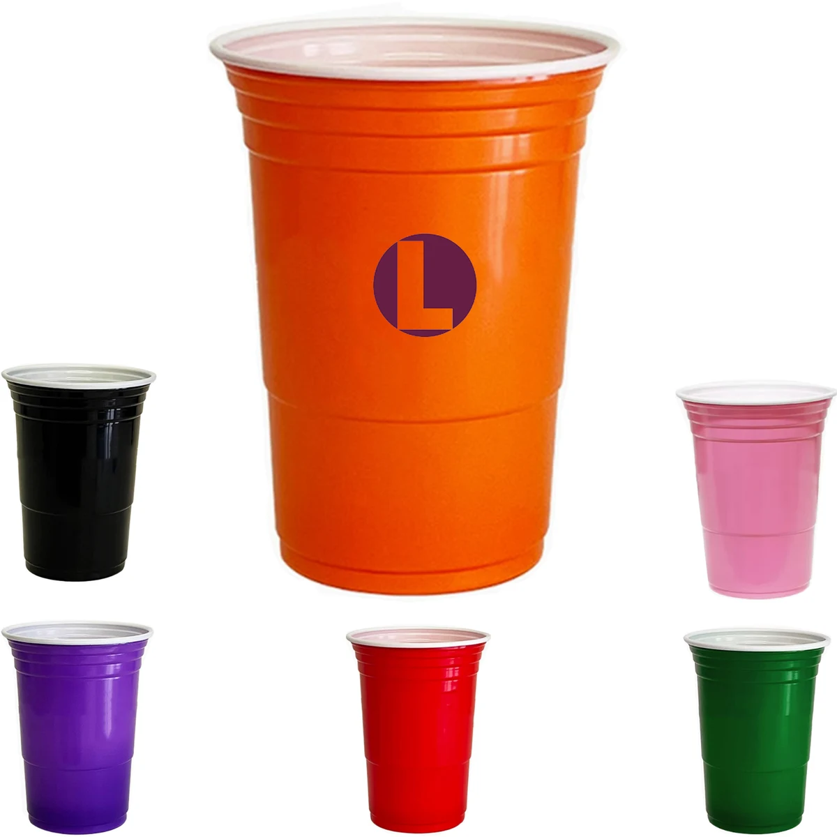 16oz Party Cup, custom plastic cup with logo imprint 1