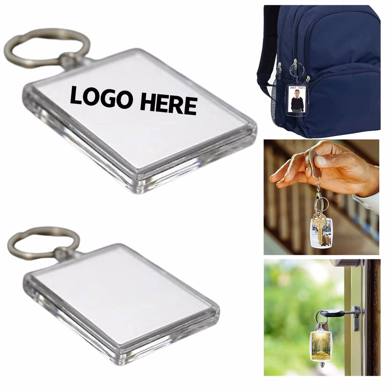 Clear Acrylic Photo Frame Keychain