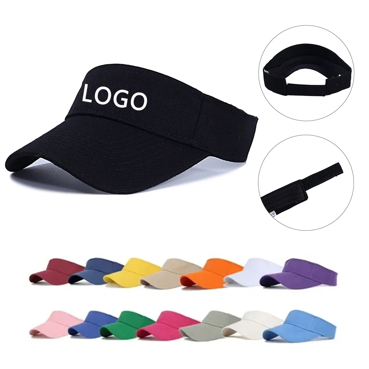 Magic Tape Pure Cotton Baseball Empty Top Hat 1