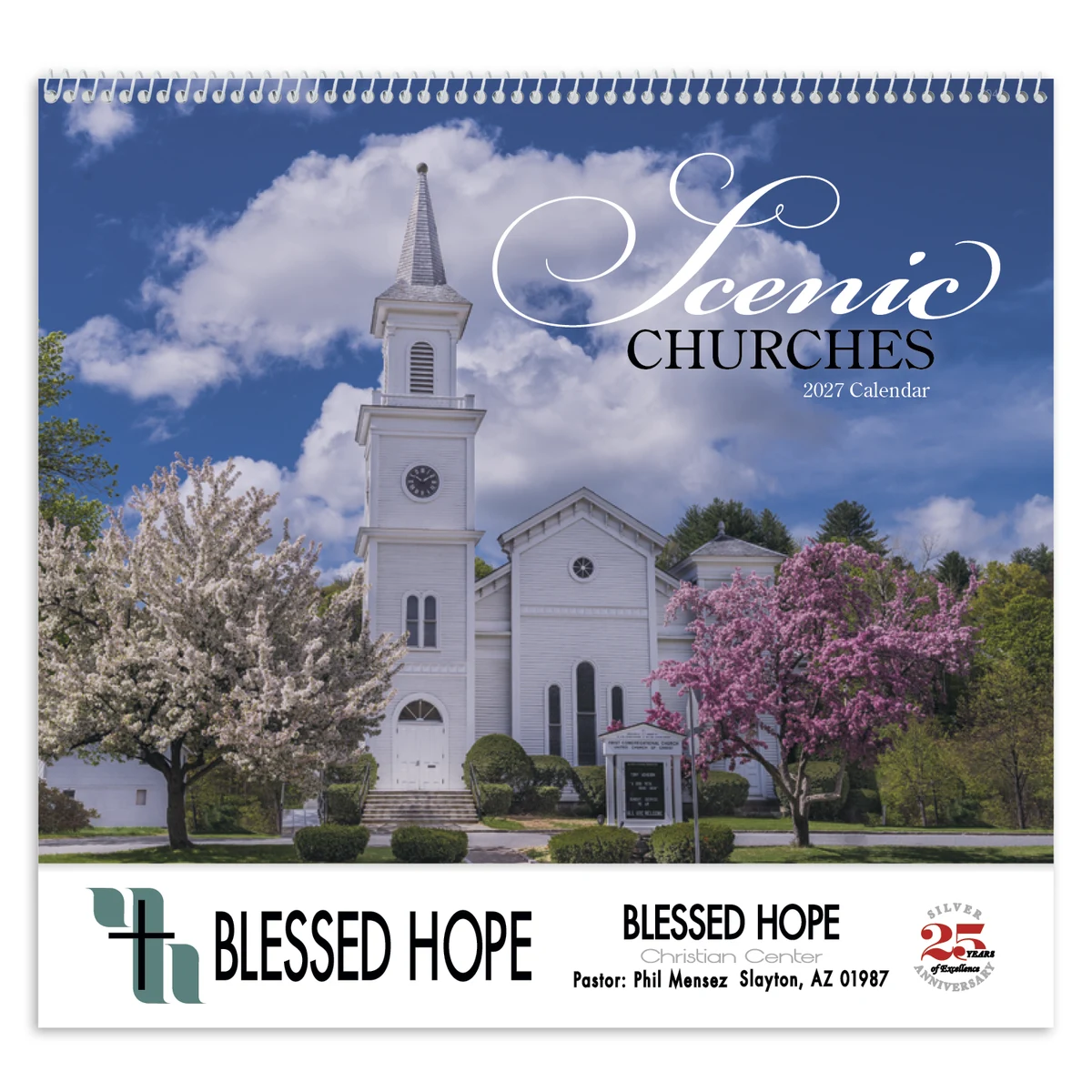 Good Value™ Scenic Churches - Spiral Calendar 1