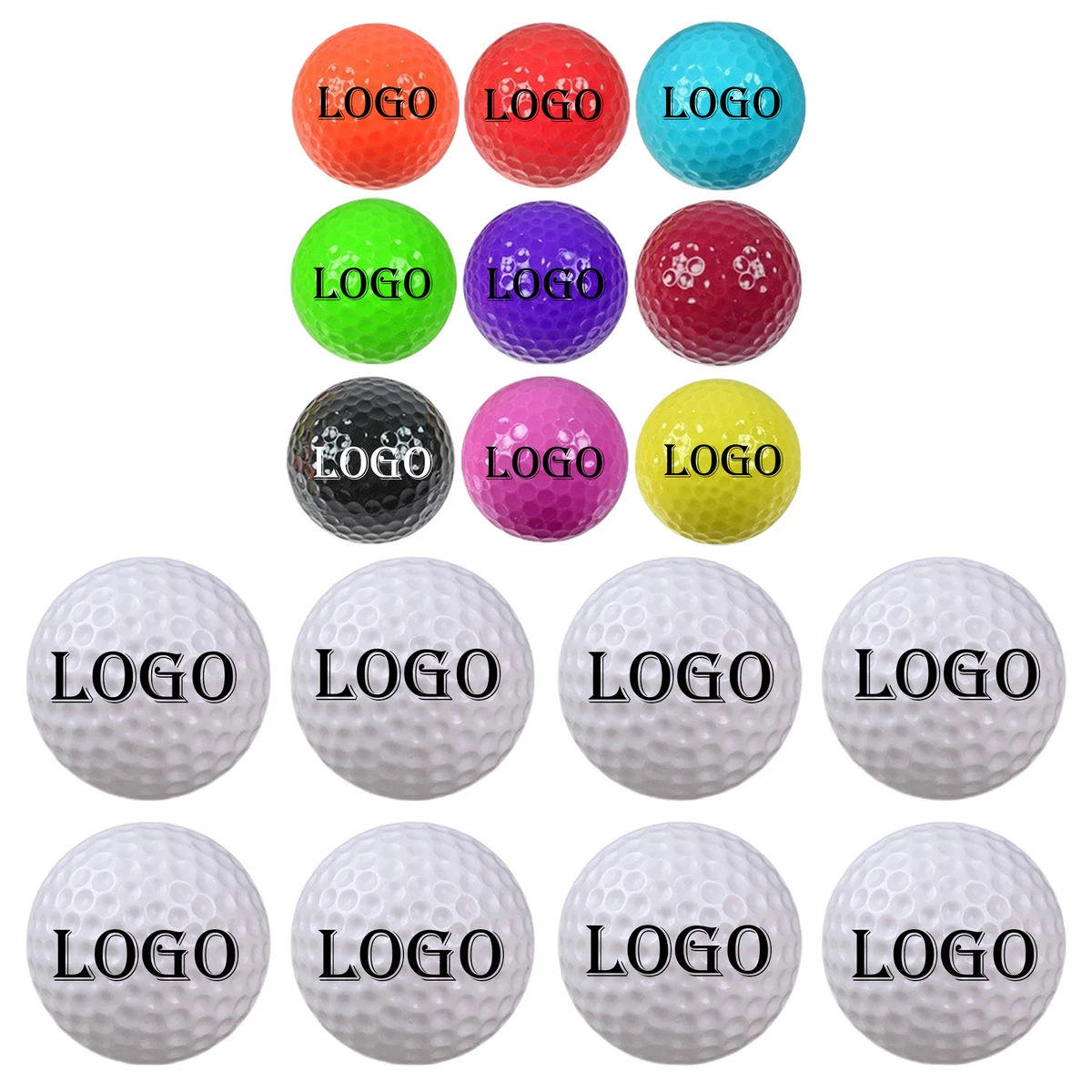 Vibrant Colored Golf Balls 1