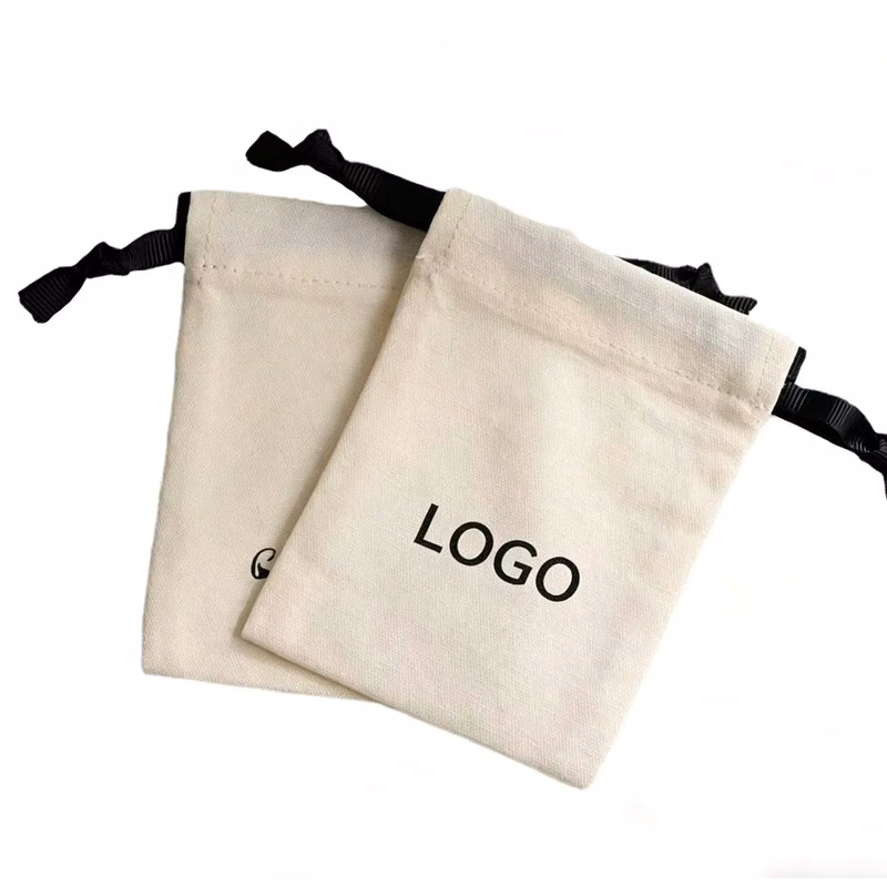Canvas zipper makeup bag