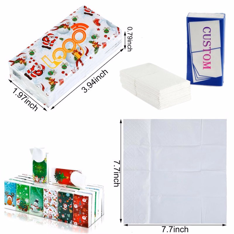10 Piece Travel Tissues Soft Portable Pocket Size