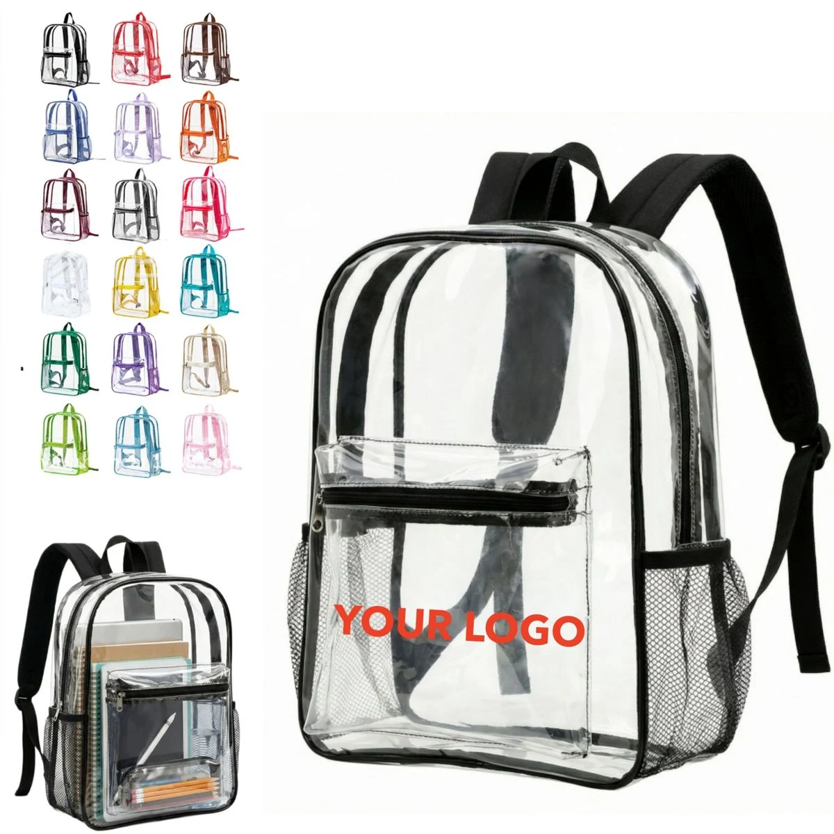 PVC Backpack With Shoulder Straps 1