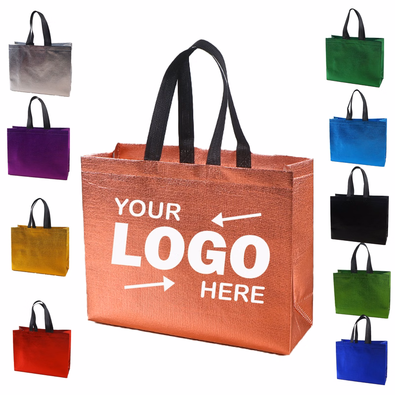 Laser Lamination Sparkle Non-woven Shopping Tote Bag
