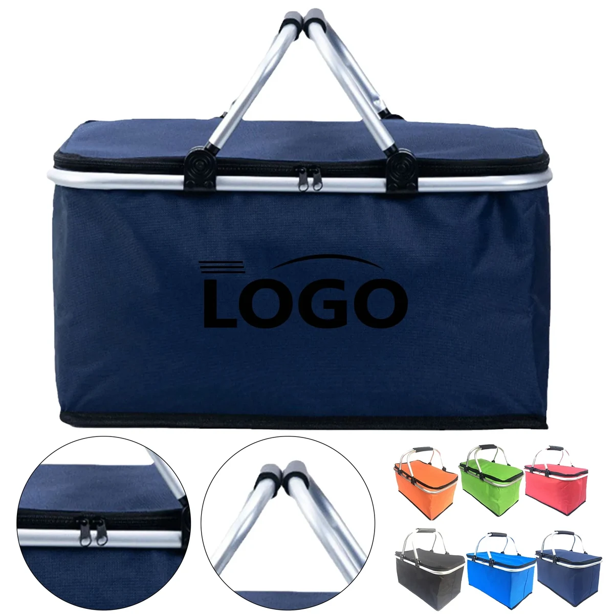 Collapsible Insulated Picnic Storage Basket 1