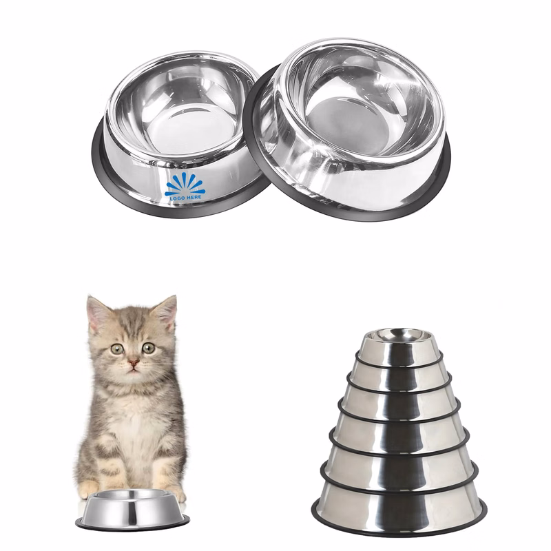 MOQ20 Stainless Anti-Slip Steel Dog Bowl