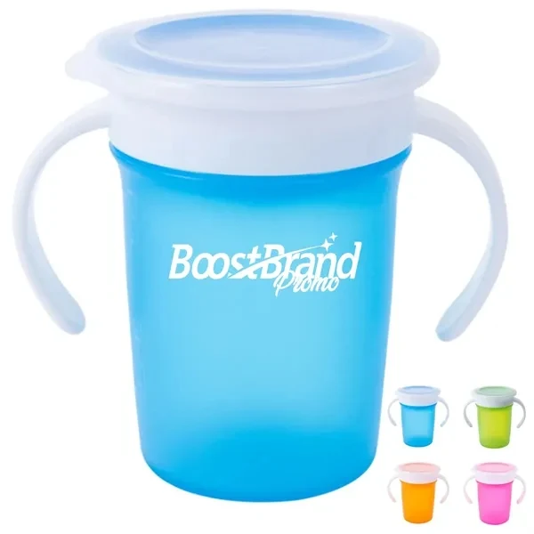 Custom 360-Degree Training Sippy Cup with Easy-Grip Handles — Child Development Gift 1