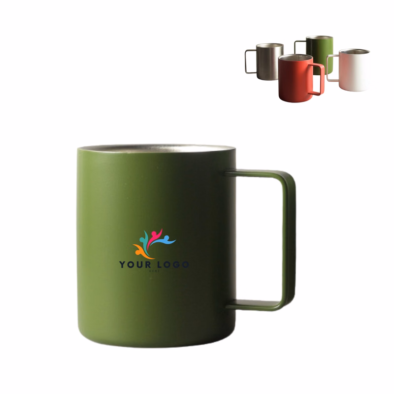 Double-Wall Coffee Mug with Handle