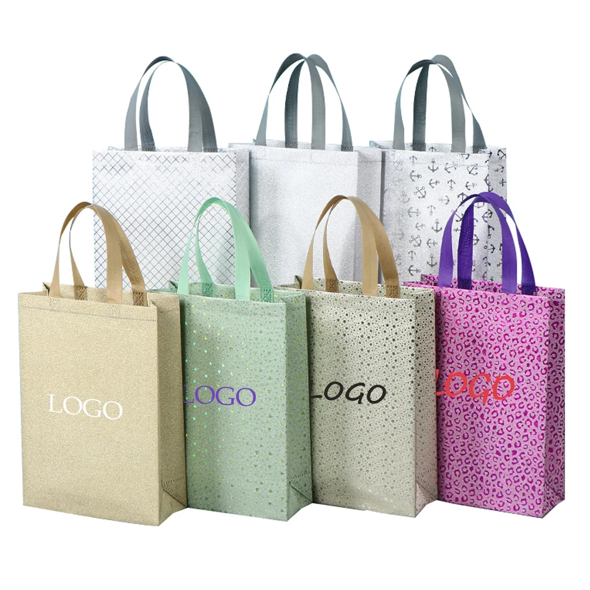Metallic Non-woven Gift Tote Bags 1