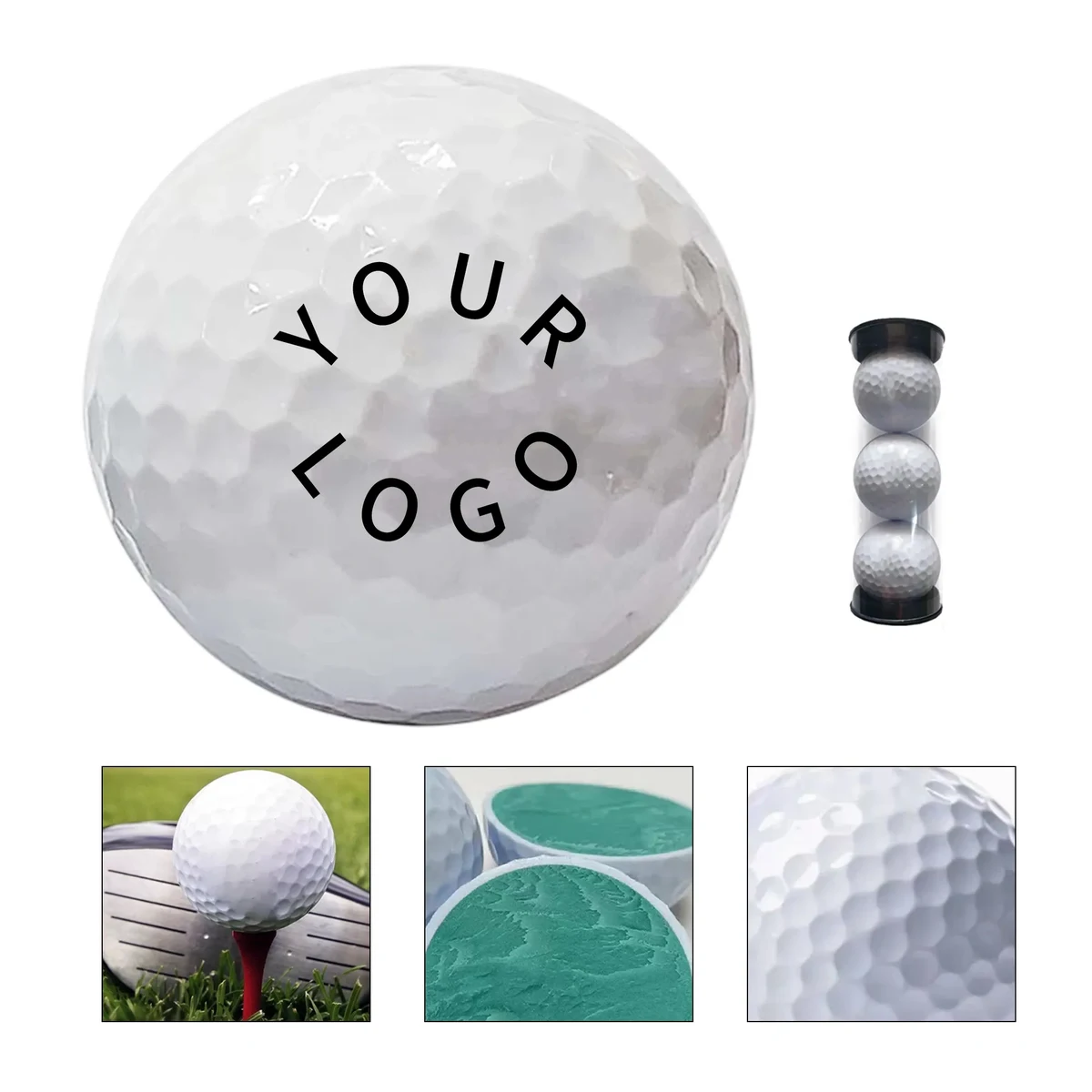 Three Golf Balls in Tube Pack 1
