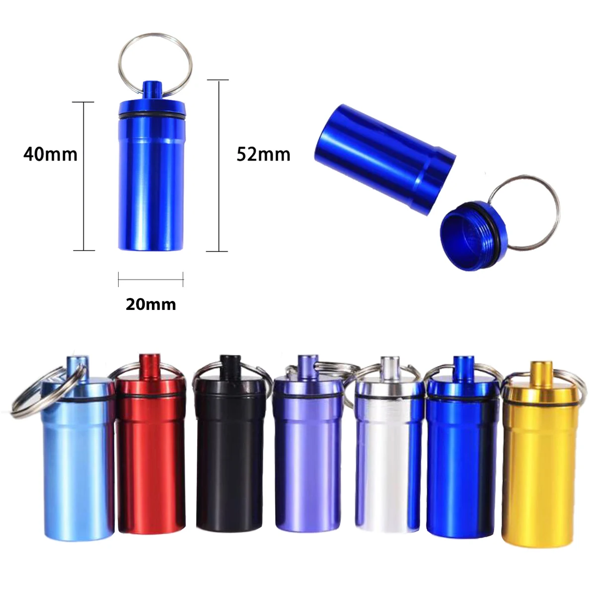 Pill Container With Key Chain 1