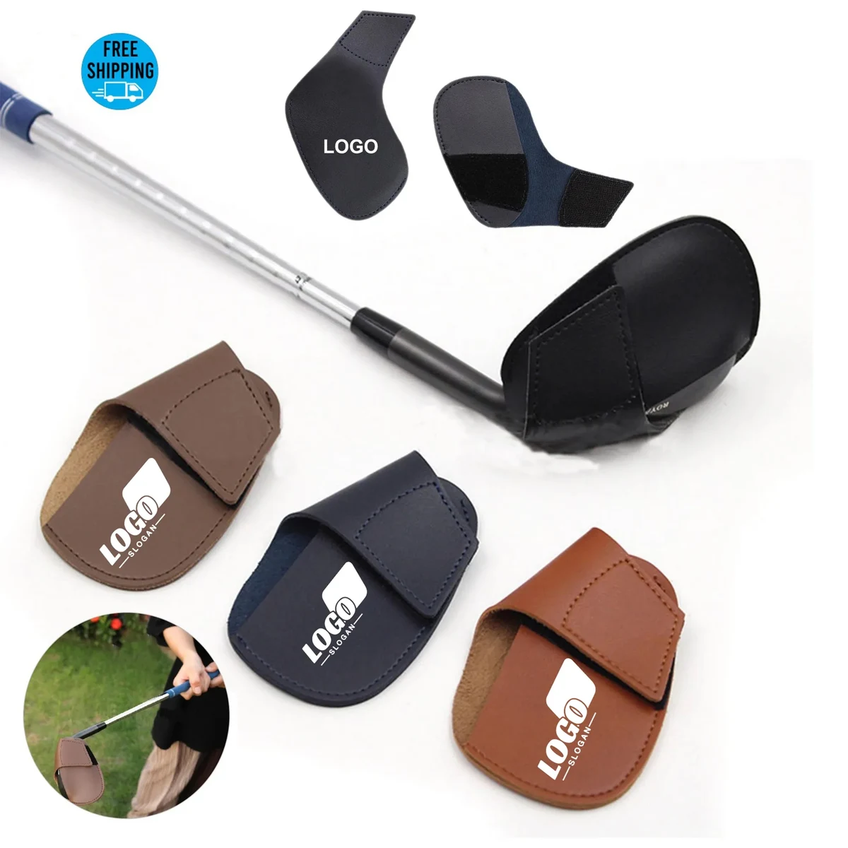Premium Leather Golf Club Cover 1