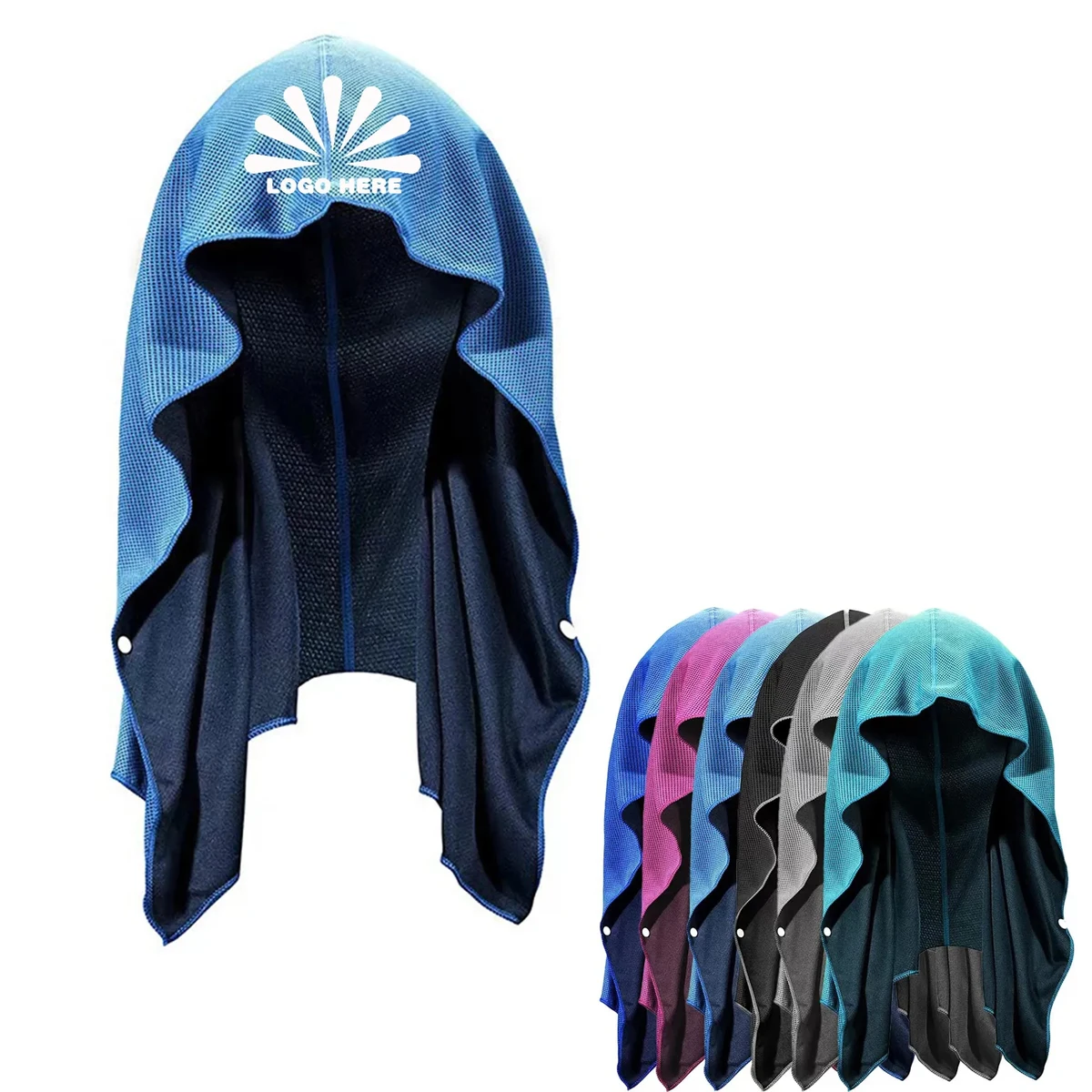 U-Shaped Cold Feeling Hoodie Towel Can Be Customized 1