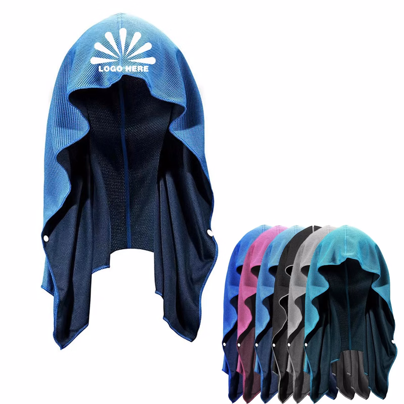U-Shaped Cold Feeling Hoodie Towel Can Be Customized