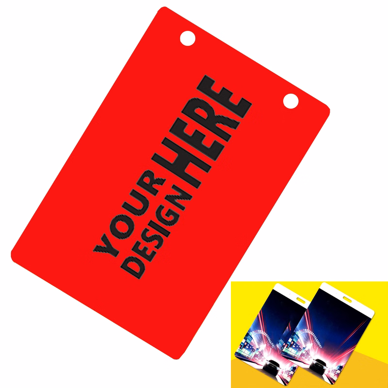 4.7" H x 3.2" W Plastic ID Badge