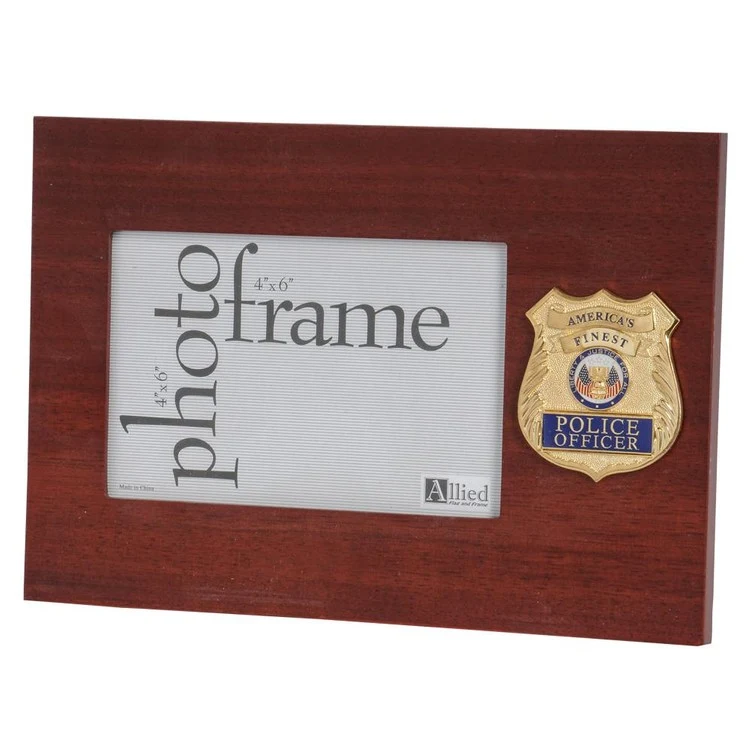 Police Department Medallion 4-Inch by 6-Inch Desktop Picture Frame 1