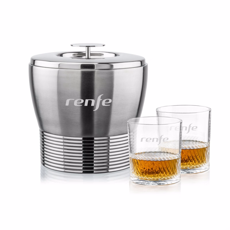 Genoa Ice Bucket & Drysdale On-the-Rocks Set