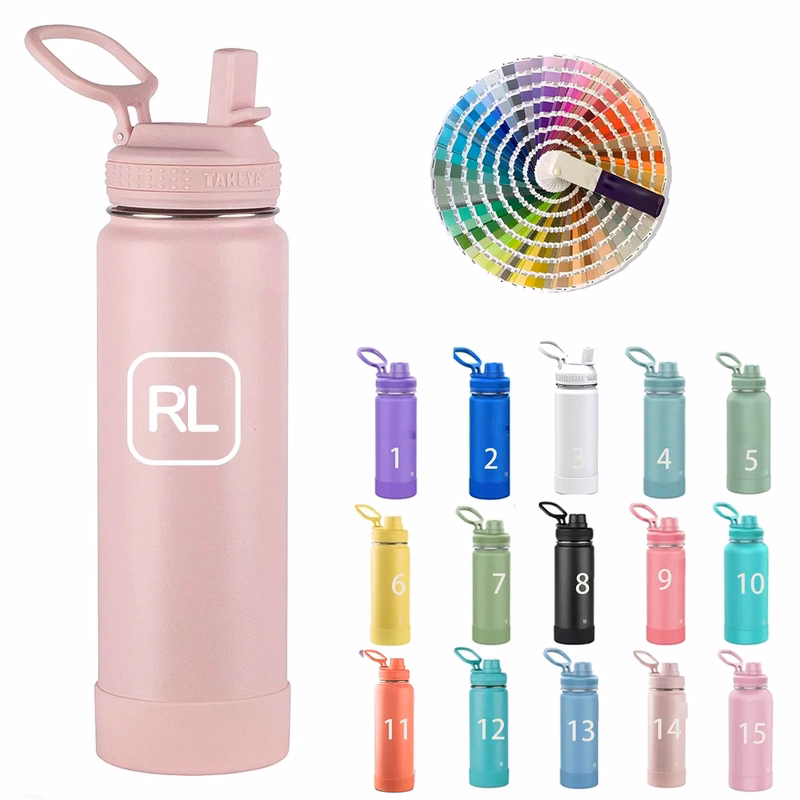 22 oz Insulated Stainless Steel Water Bottle with Spout Lid