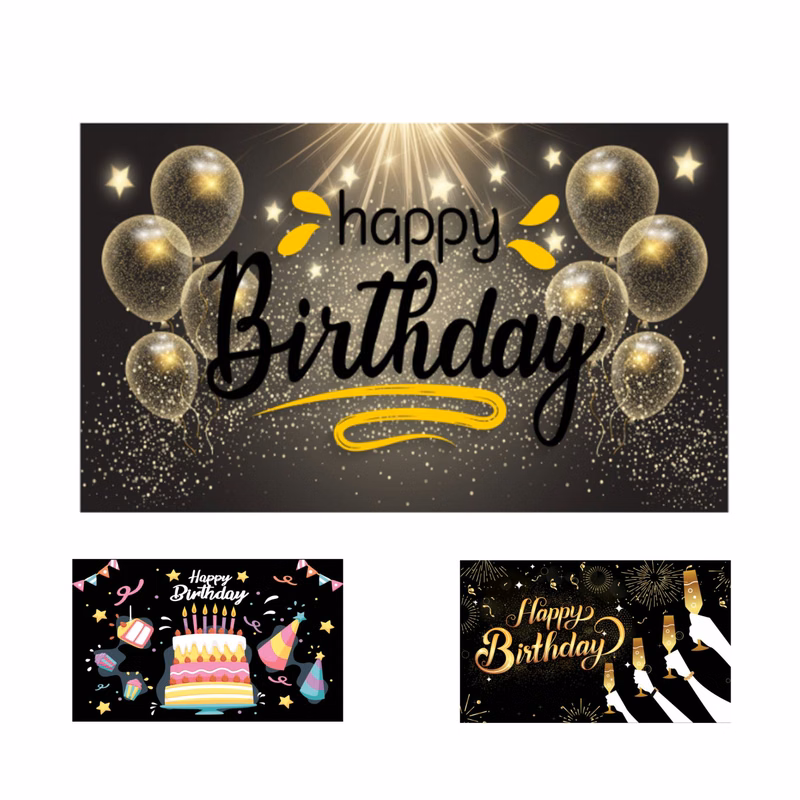 Custom Birthday Party Decoration Banner