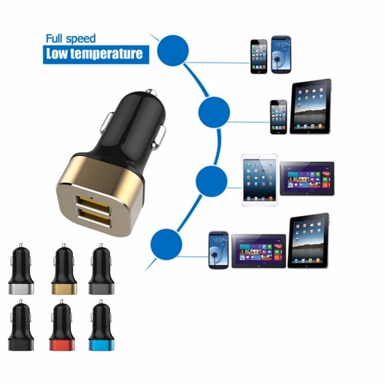 iBank ® 4.8 Amp Dual USB Car Charger for iPad, iPhone, iPod, USB Devices