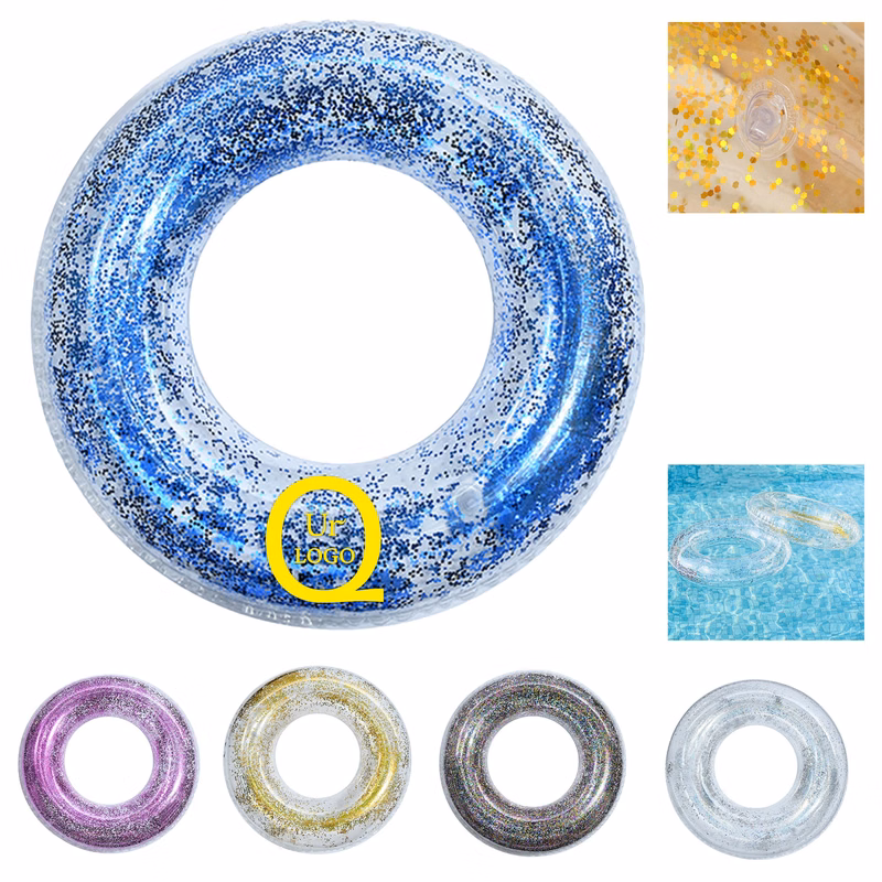 35-Inch Inflatable Sequin Swimming Ring