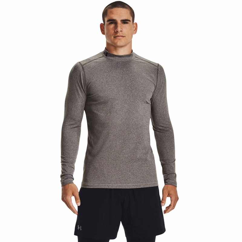 Men's ColdGear Armour Fitted Mock Long Sleeve