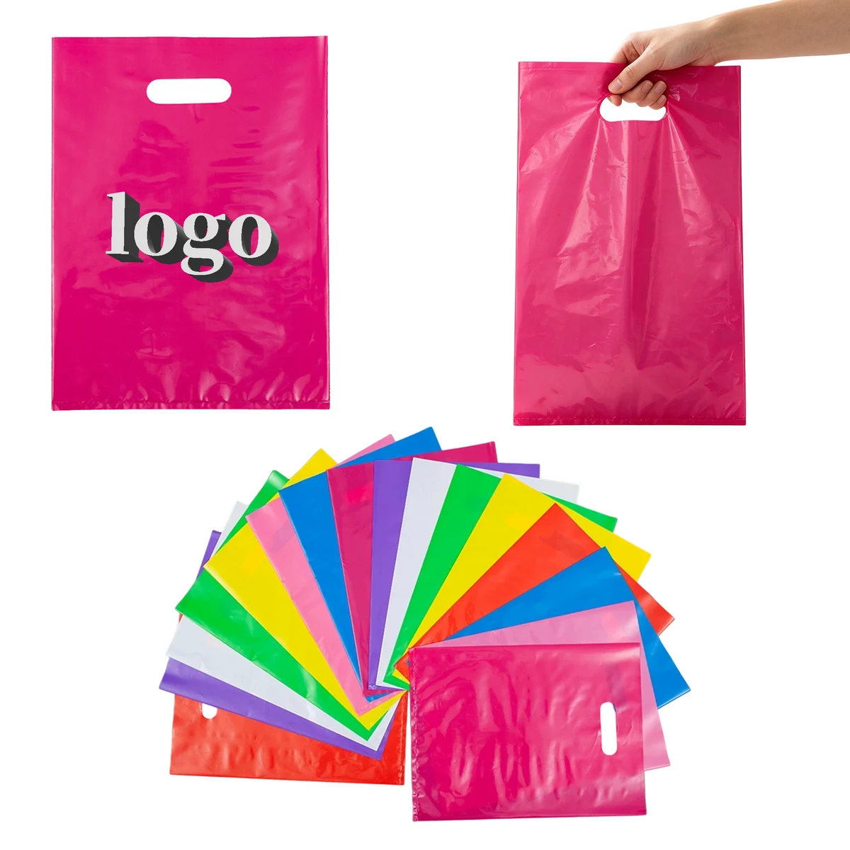 Promotional Retail Gift Hand Bags, custom tote bag with logo imprint 1