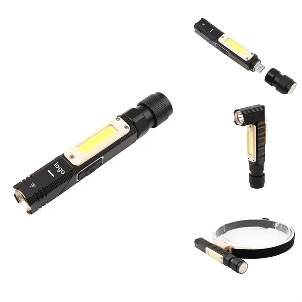 Pocket Light Rechargeable 90 Degree Magnetic Flashlight 1