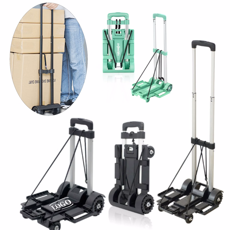 Portable 4 Wheels Foldable Wagon Hand Truck Cart Trolley