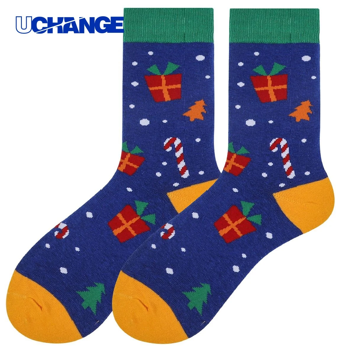 Jacquard Knit Mid-Calf Sports Socks 1