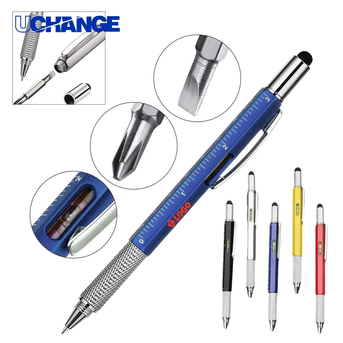 Portable Versatile Multitool Pen for Gadget Lovers, custom pen with logo imprint 1