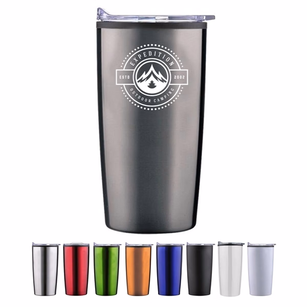 Stainless Steel Tumbler With Plastic PP Liner - 20 oz