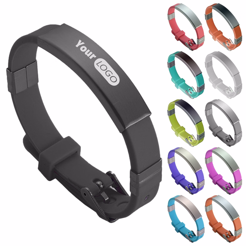 Silicone Customizable Fitness Bracelet
