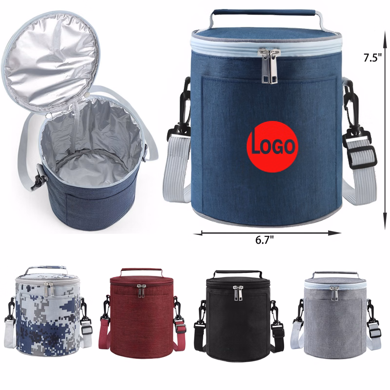 MOQ 50 PCS Versatile Cylindrical Insulation Handbag
