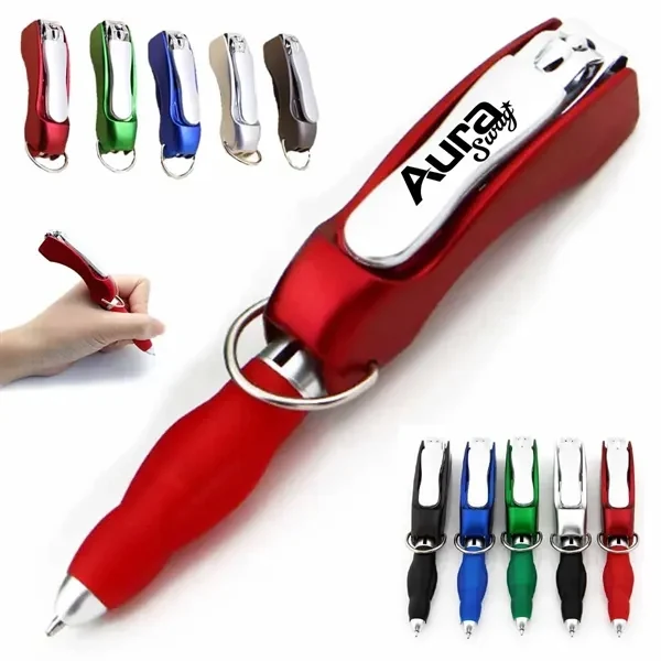 Custom Multi Function Nail Clipper Pen Keychain — Portable Personal Care Giveaway 1