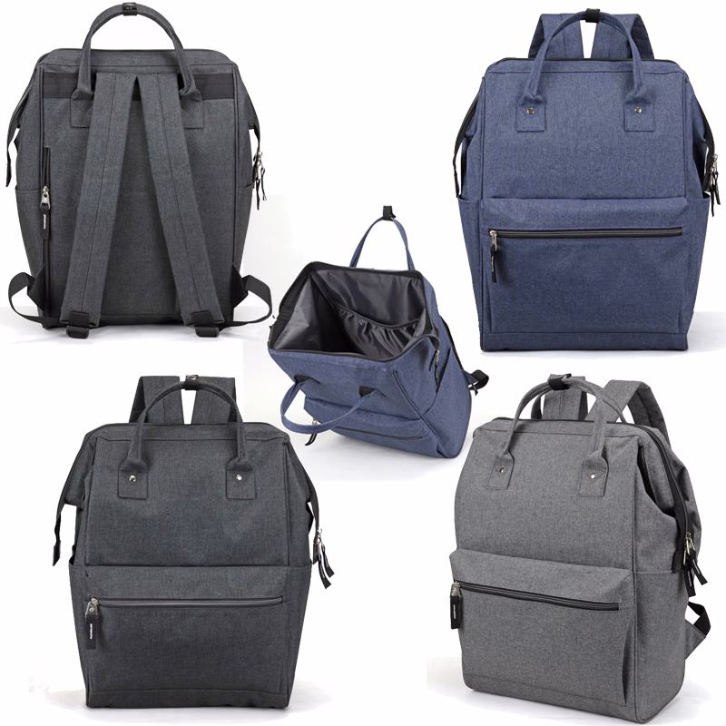 Wide Mouth Polyester Laptop Computer Backpack Bag