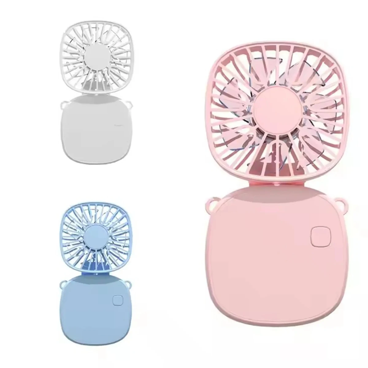 300 mAh Folding Mini Fan with Make Up Mirror 1