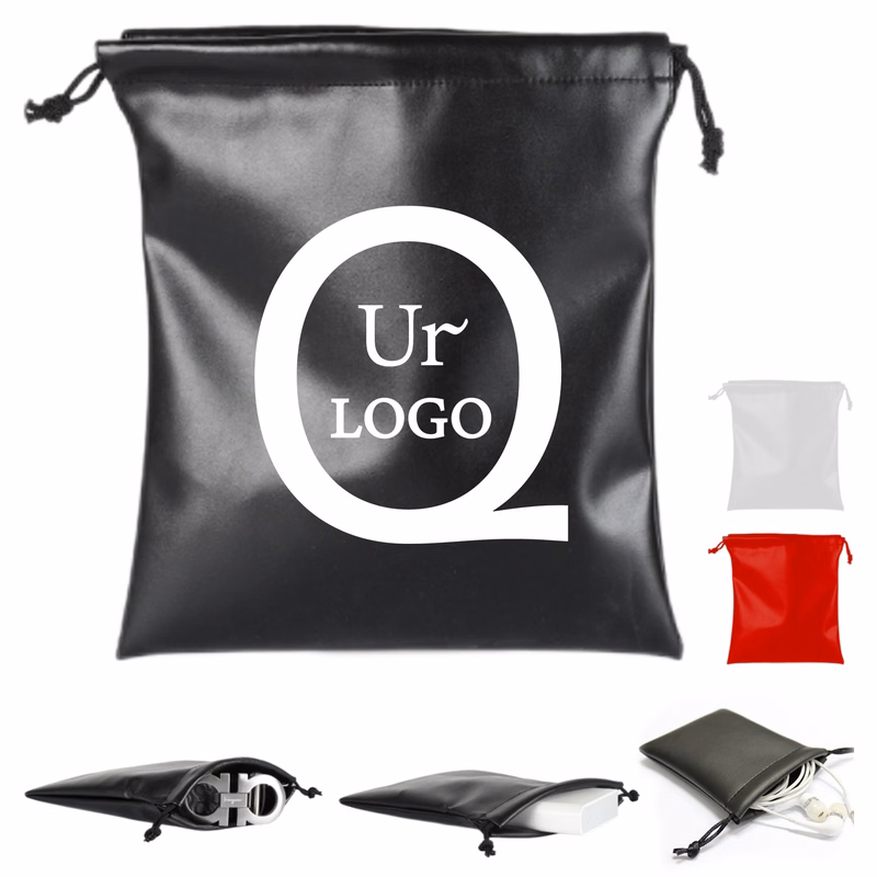 Leather Waterproof Drawstring Bag