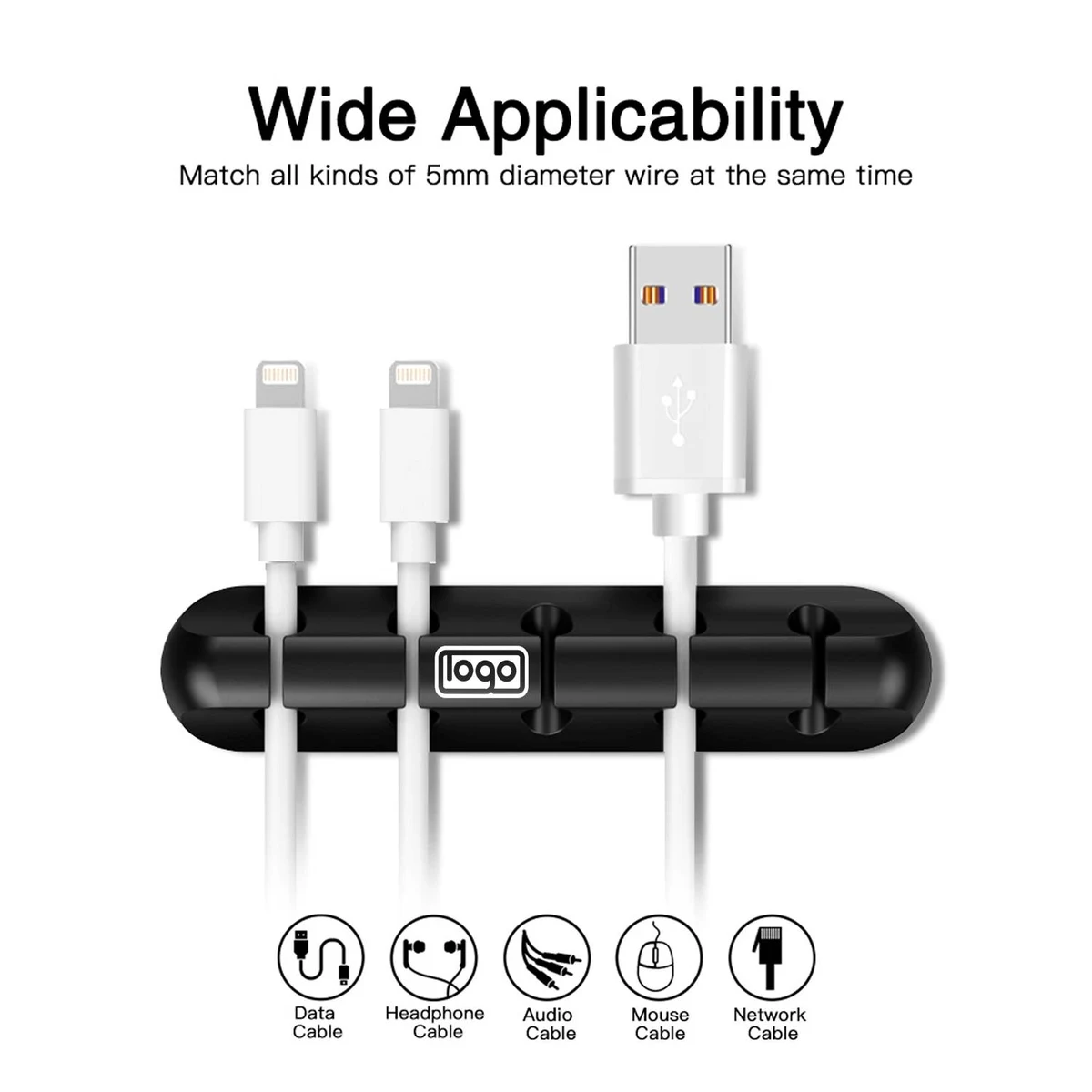 Charger Cable Organizer Desktop Clip 1