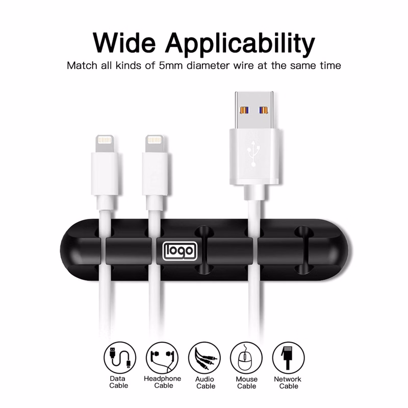 Charger Cable Organizer Desktop Clip