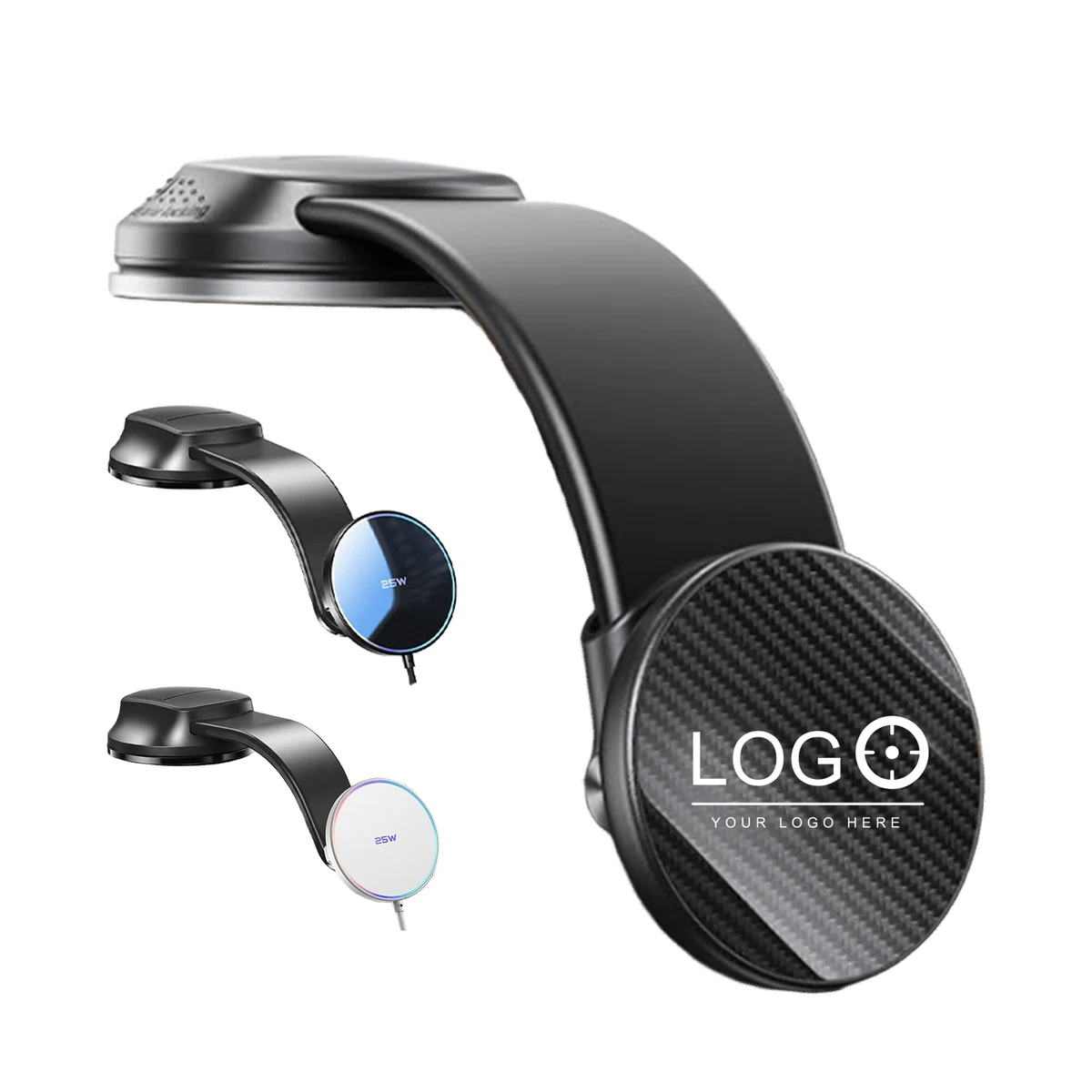 Magnetic Wireless Charging Car Phone Holder 1