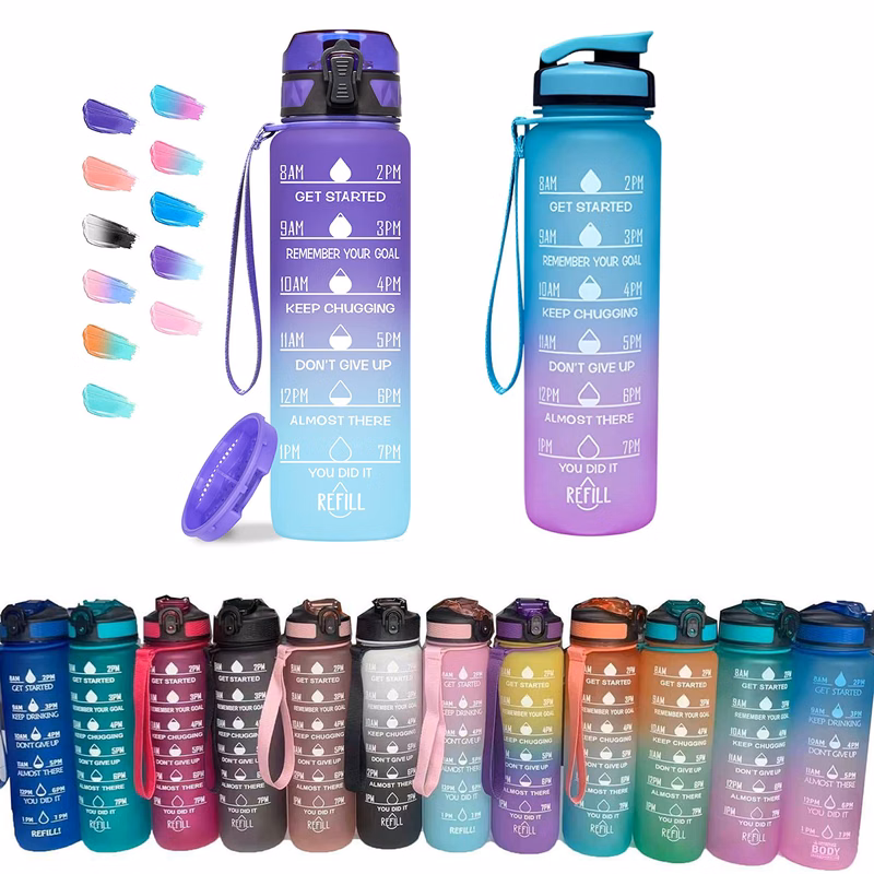Tritan Water Bottle with Straw Lid
